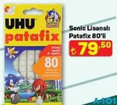 UHU SONİC LİSANSLI PATAFİX 80'Lİ